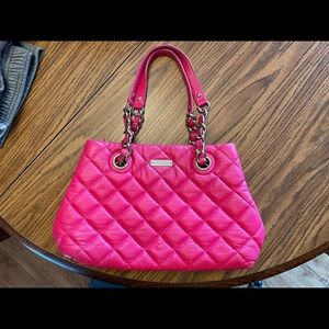Kate Spade Hot Pink quilted purse